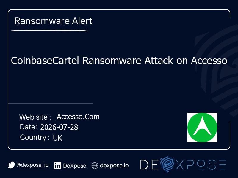 CoinbaseCartel Ransomware Attack on Accesso
