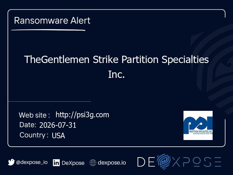 TheGentlemen Strike Partition Specialties Inc.