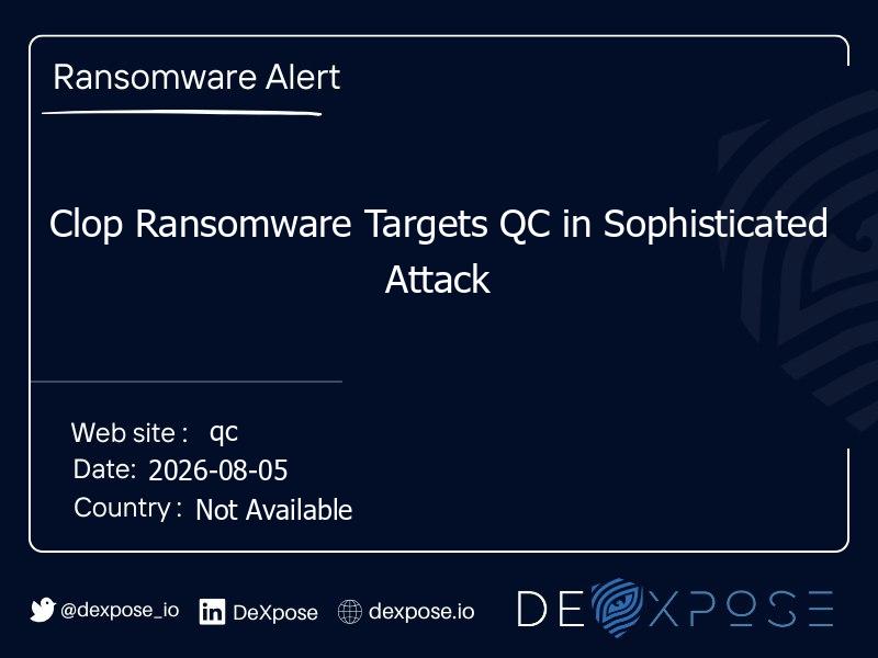 Clop Ransomware Targets QC in Sophisticated Attack
