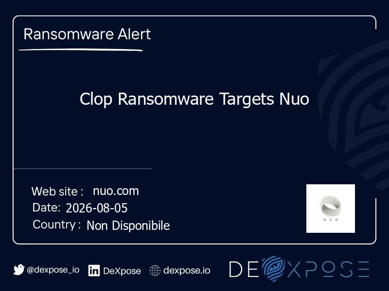 Clop Ransomware Targets Nuo
