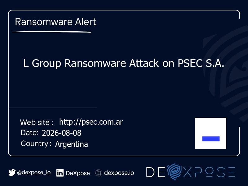L Group Ransomware Attack on PSEC S.A.
