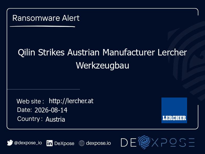 Qilin Strikes Austrian Manufacturer Lercher Werkzeugbau