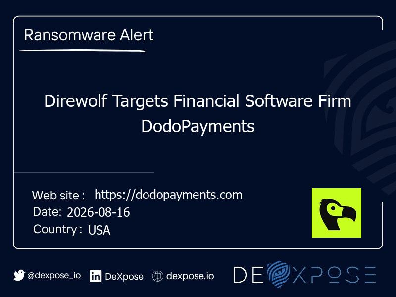 Direwolf Targets Financial Software Firm DodoPayments