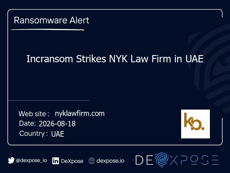 Incransom Strikes NYK Law Firm in UAE