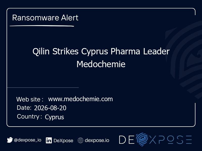 Qilin Strikes Cyprus Pharma Leader Medochemie