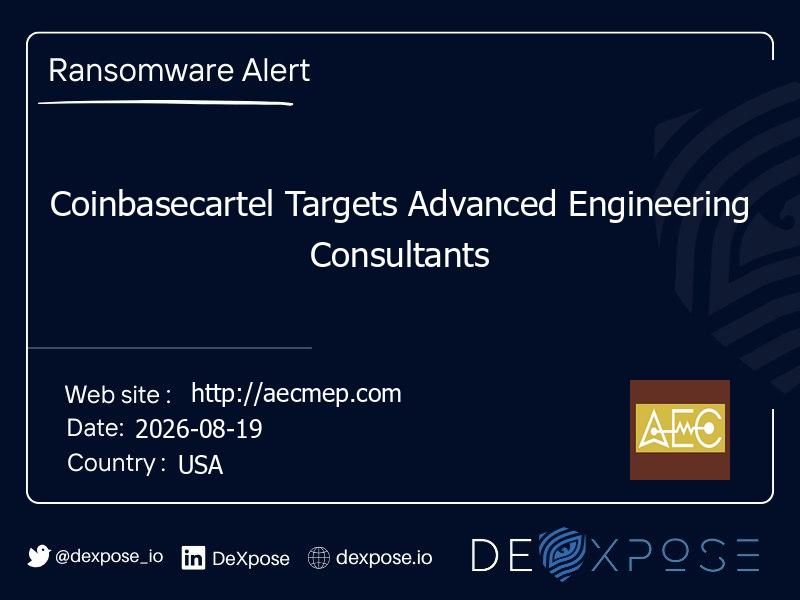 Coinbasecartel Targets Advanced Engineering Consultants