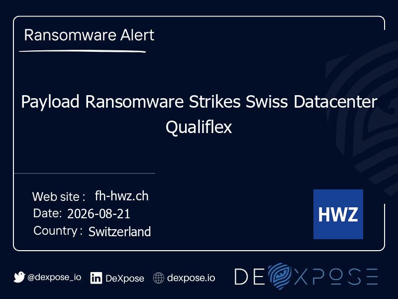 Payload Ransomware Strikes Swiss Datacenter Qualiflex