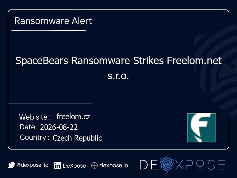 SpaceBears Ransomware Strikes Freelom.net s.r.o.
