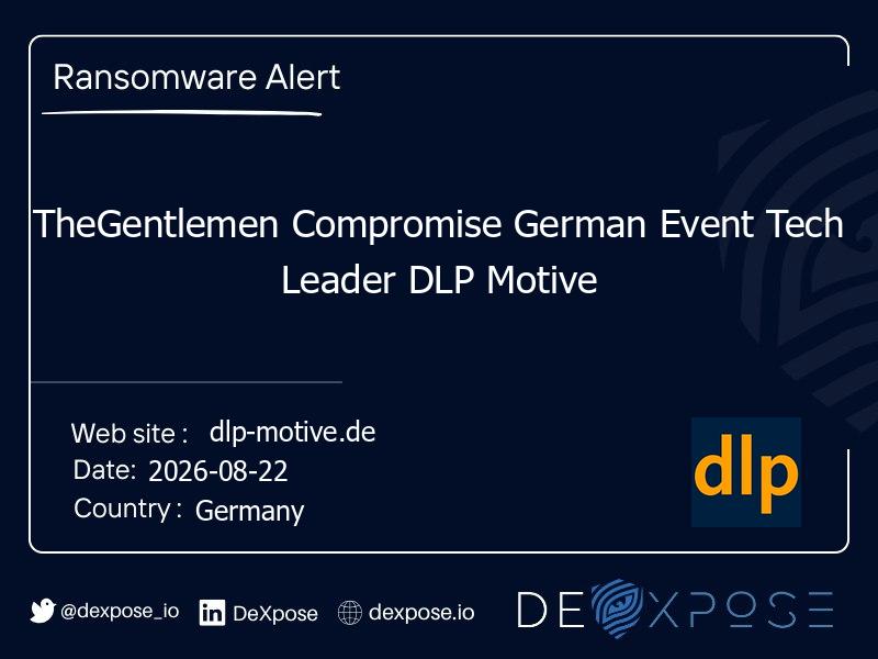 TheGentlemen Compromise German Event Tech Leader DLP Motive