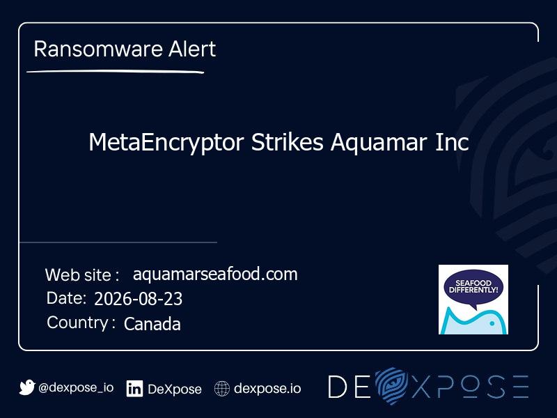 MetaEncryptor Strikes Aquamar Inc