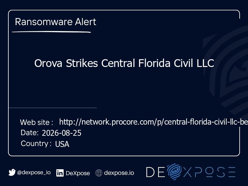 Orova Strikes Central Florida Civil LLC