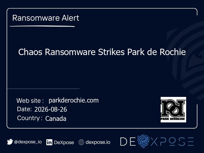 Chaos Ransomware Strikes Park de Rochie