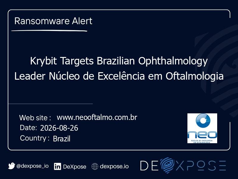 Krybit Targets Brazilian Ophthalmology Leader Núcleo de Excelência em Oftalmologia