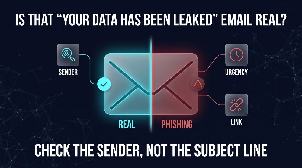 Is That Your Data Has Been Leaked Email Real