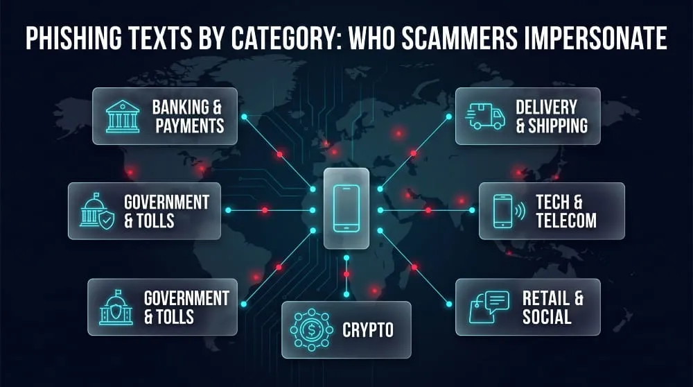 Phishing Texts by Category