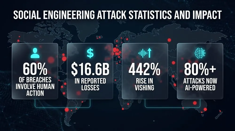 Social Engineering Attack Statistics and Impact