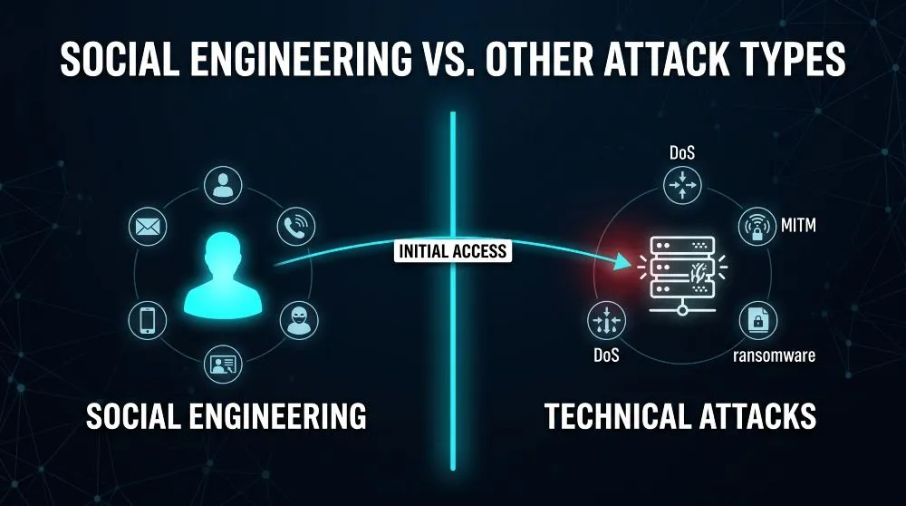 Social Engineering vs. Other Attack Types