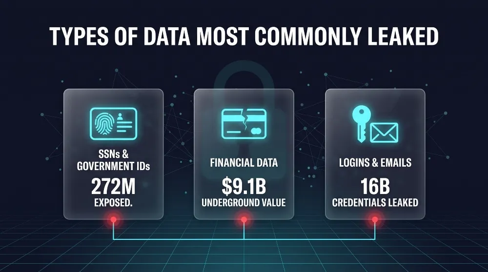 Types of Data Most Commonly Leaked