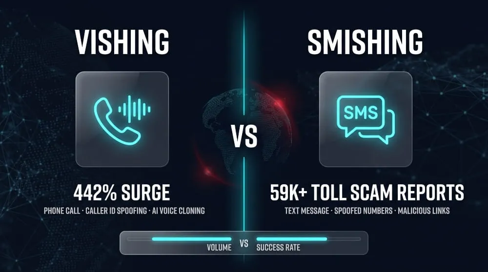 Vishing vs Smishing