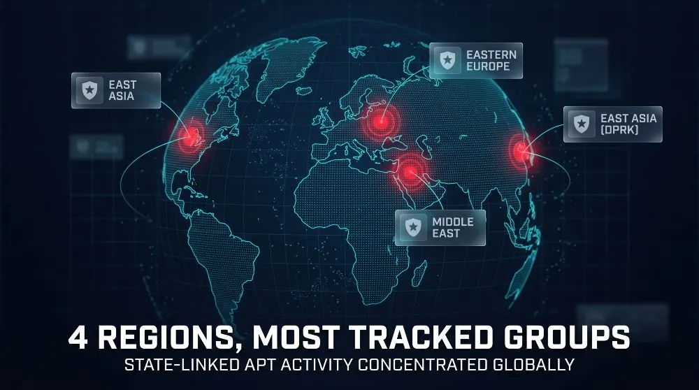 APT Groups by Country and Region