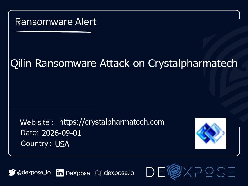 Qilin Ransomware Attack on Crystalpharmatech