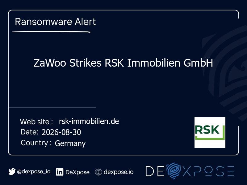 ZaWoo Strikes RSK Immobilien GmbH