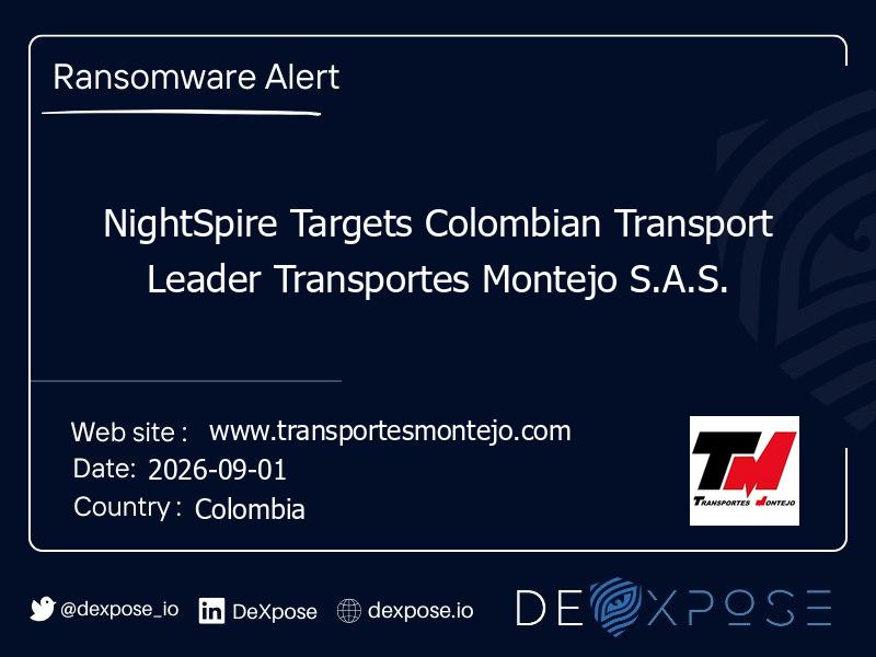 NightSpire Targets Colombian Transport Leader Transportes Montejo S.A.S.