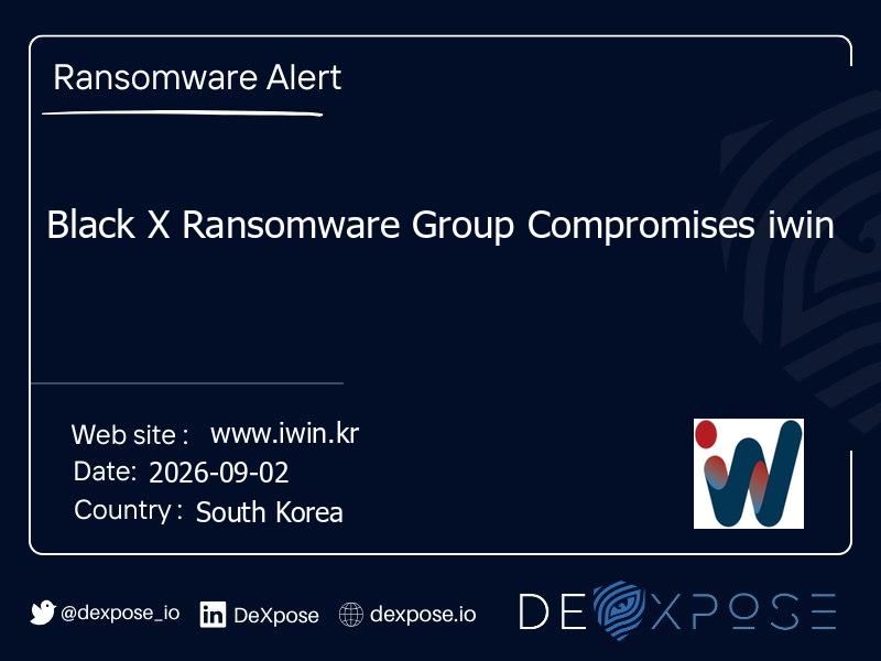 Black X Ransomware Group Compromises iwin