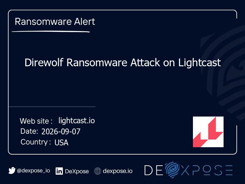 Direwolf Ransomware Attack on Lightcast