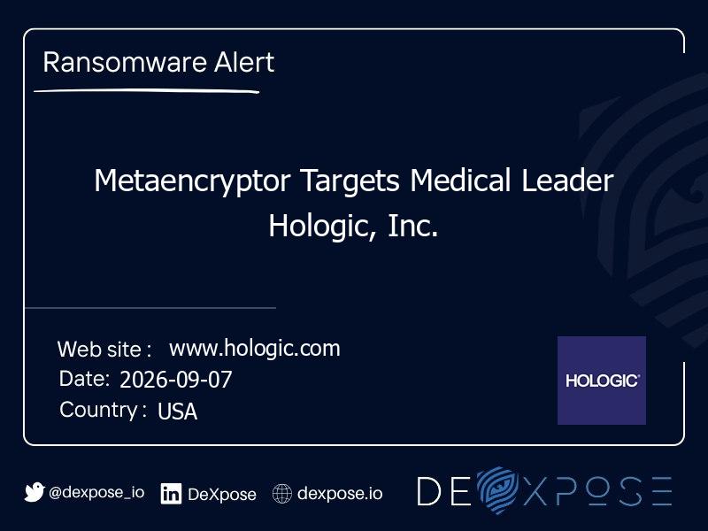 Metaencryptor Targets Medical Leader Hologic, Inc.