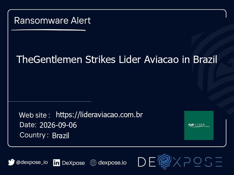 TheGentlemen Strikes Lider Aviacao in Brazil