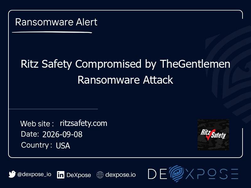 Ritz Safety Compromised by TheGentlemen Ransomware Attack