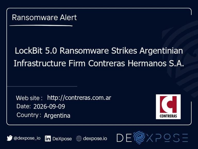 LockBit 5.0 Ransomware Strikes Argentinian Infrastructure Firm Contreras Hermanos S.A.