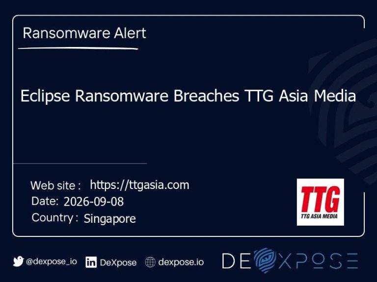 Eclipse Ransomware Breaches TTG Asia Media