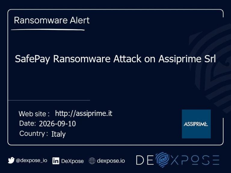 SafePay Ransomware Attack on Assiprime Srl