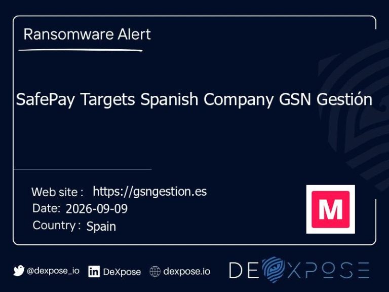 SafePay Targets Spanish Company GSN Gestión