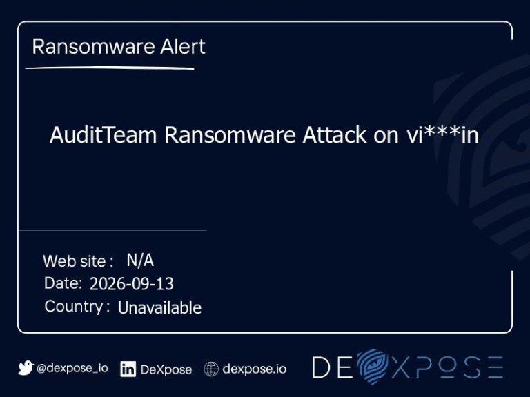 AuditTeam Ransomware Attack on vi***in