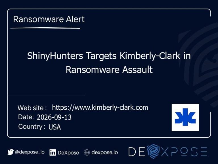 ShinyHunters Targets Kimberly-Clark in Ransomware Assault