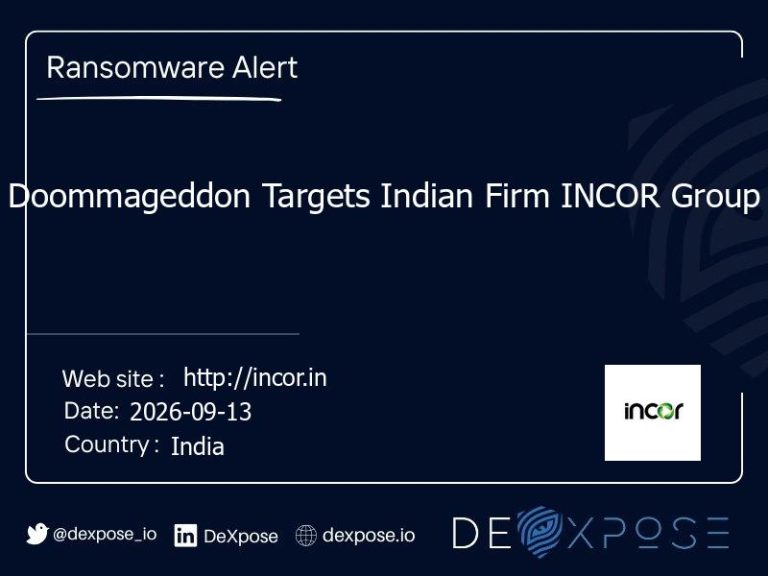 Doommageddon Targets Indian Firm INCOR Group