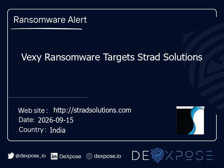 Vexy Ransomware Targets Strad Solutions