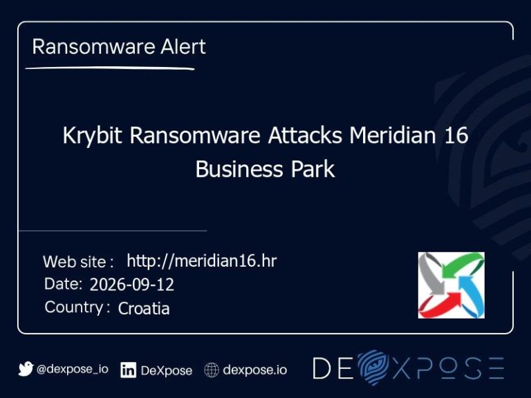Krybit Ransomware Attacks Meridian 16 Business Park