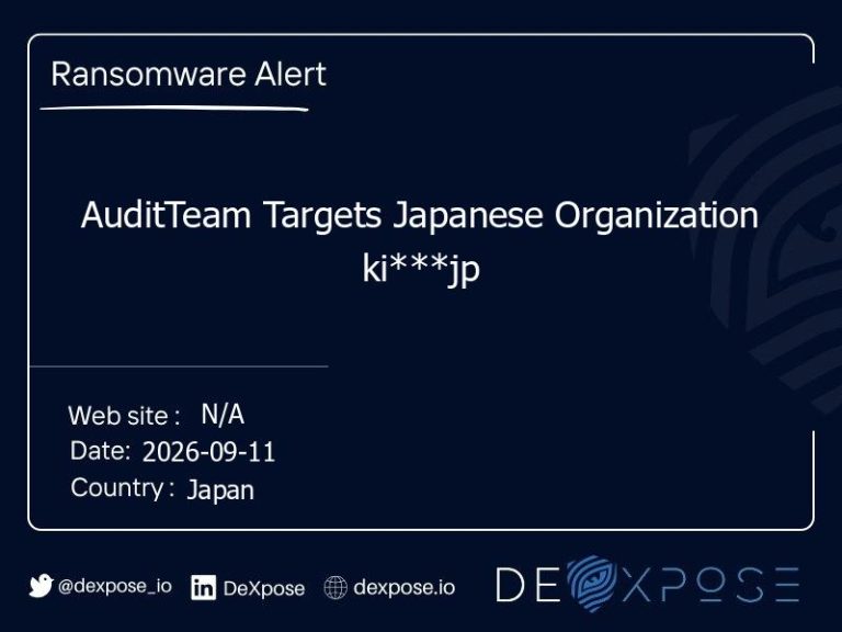 AuditTeam Targets Japanese Organization ki***jp