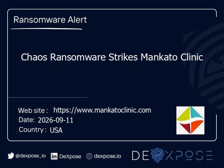 Chaos Ransomware Strikes Mankato Clinic