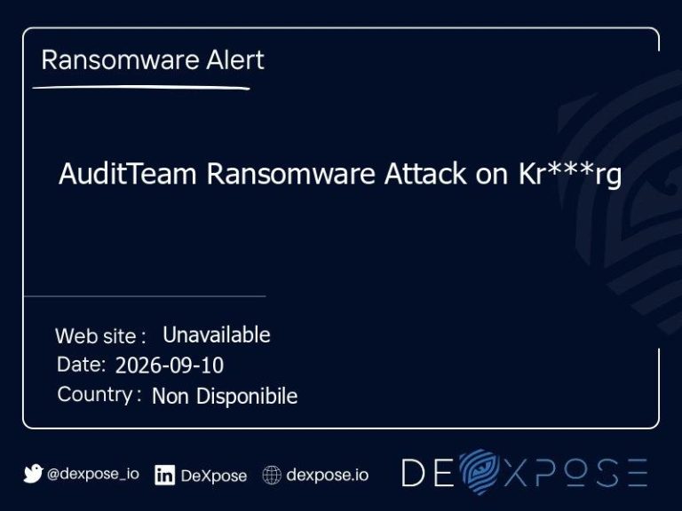 AuditTeam Ransomware Attack on Kr***rg