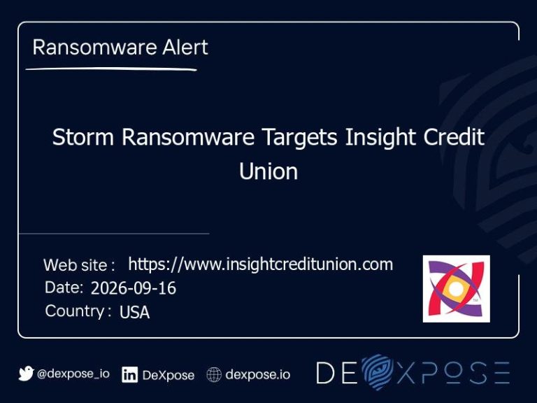 Storm Ransomware Targets Insight Credit Union