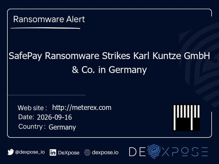 SafePay Ransomware Strikes Karl Kuntze GmbH & Co. in Germany