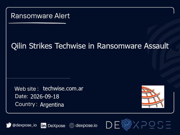 Qilin Strikes Techwise in Ransomware Assault