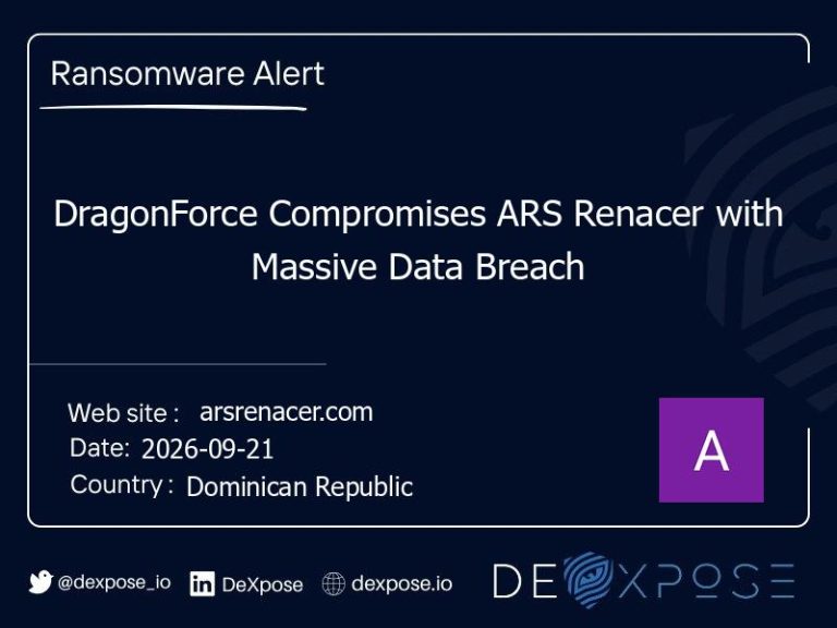 DragonForce Compromises ARS Renacer with Massive Data Breach