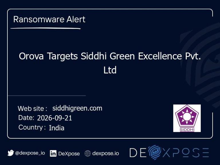 Orova Targets Siddhi Green Excellence Pvt. Ltd