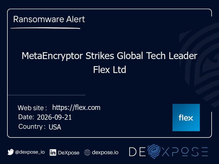 MetaEncryptor Strikes Global Tech Leader Flex Ltd